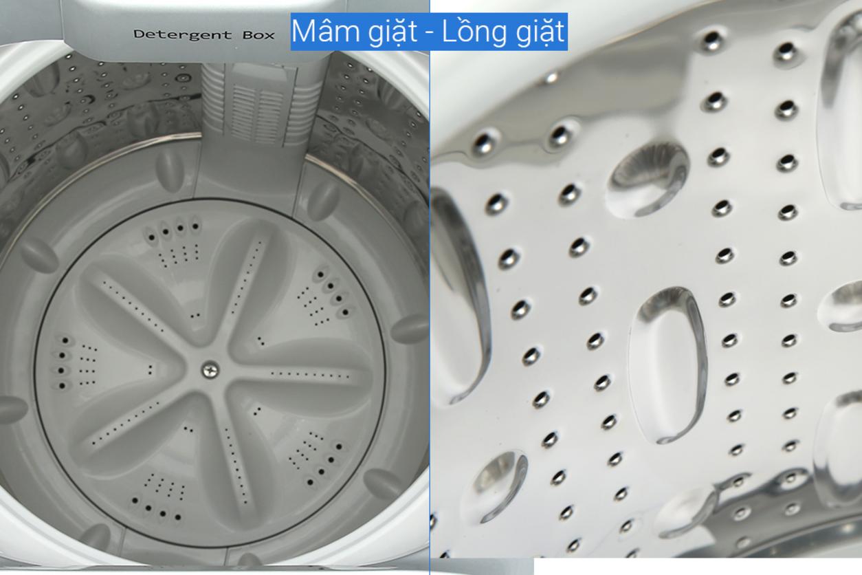 Máy giặt Whirlpool 9.5kg VWVC9502FS thiết kế cửa trên, dễ thao tác hằng ngày.