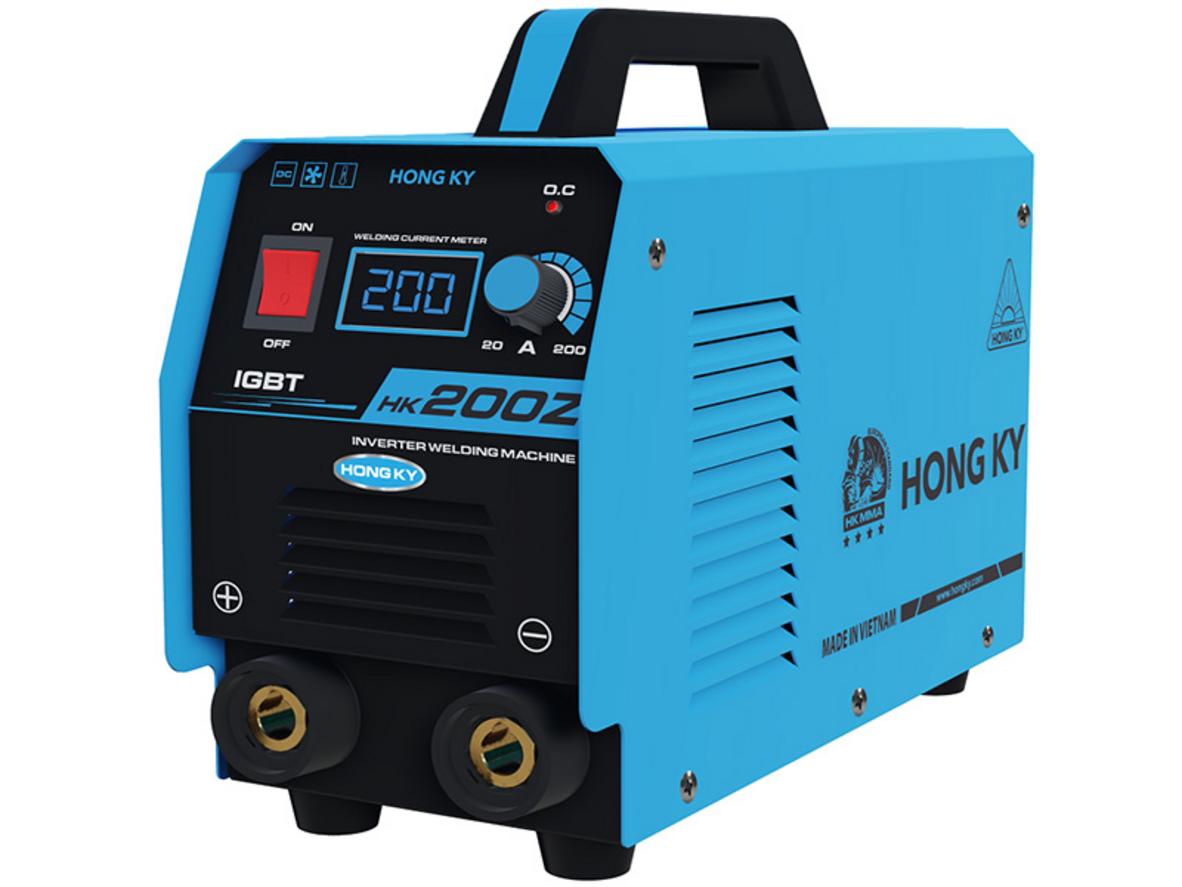 Máy hàn điện tử HK 200Z nhỏ gọn, dễ di chuyển, phù hợp nhiều nhu cầu hàn thực tế.