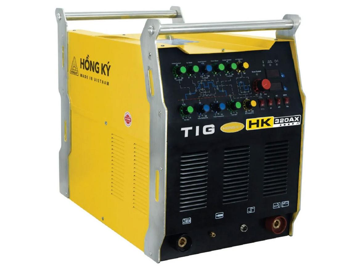 Máy hàn điện tử Hồng Ký TIG HKTIG320AX cho xưởng cơ khí và gia công công nghiệp.