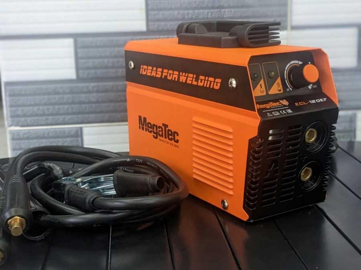 Megatec ECL-120EF cho hồ quang ổn định, phù hợp hàn sắt dân dụng và cơ khí nhẹ.