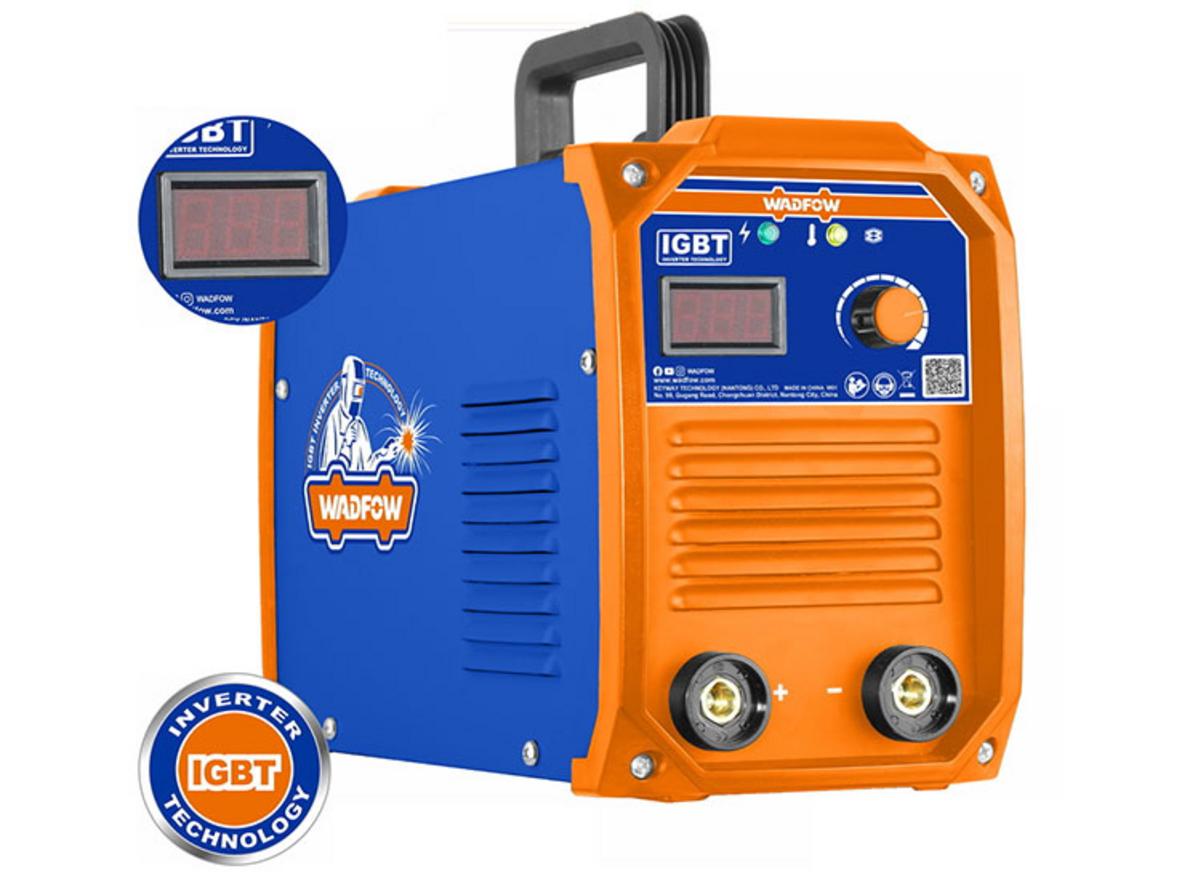 Máy hàn điện tử MMA 200A Wadfow WWD32001 gọn nhẹ, dễ dùng cho gia đình và xưởng nhỏ.