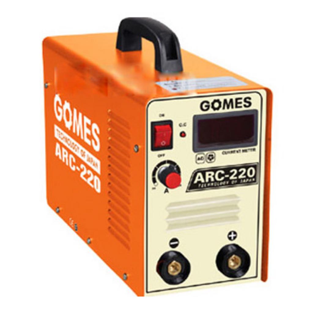 Máy hàn Gomes ARC-220 nhỏ gọn, dễ dùng cho gia đình và xưởng nhỏ.