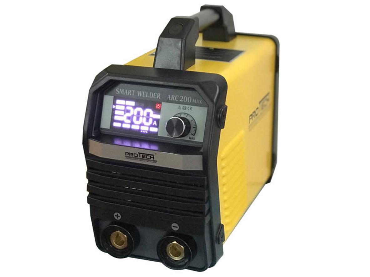 Máy hàn hồ quang Protech ARC200Max nổi bật với thiết kế gọn, dễ dùng và phù hợp điện gia đình 220V.