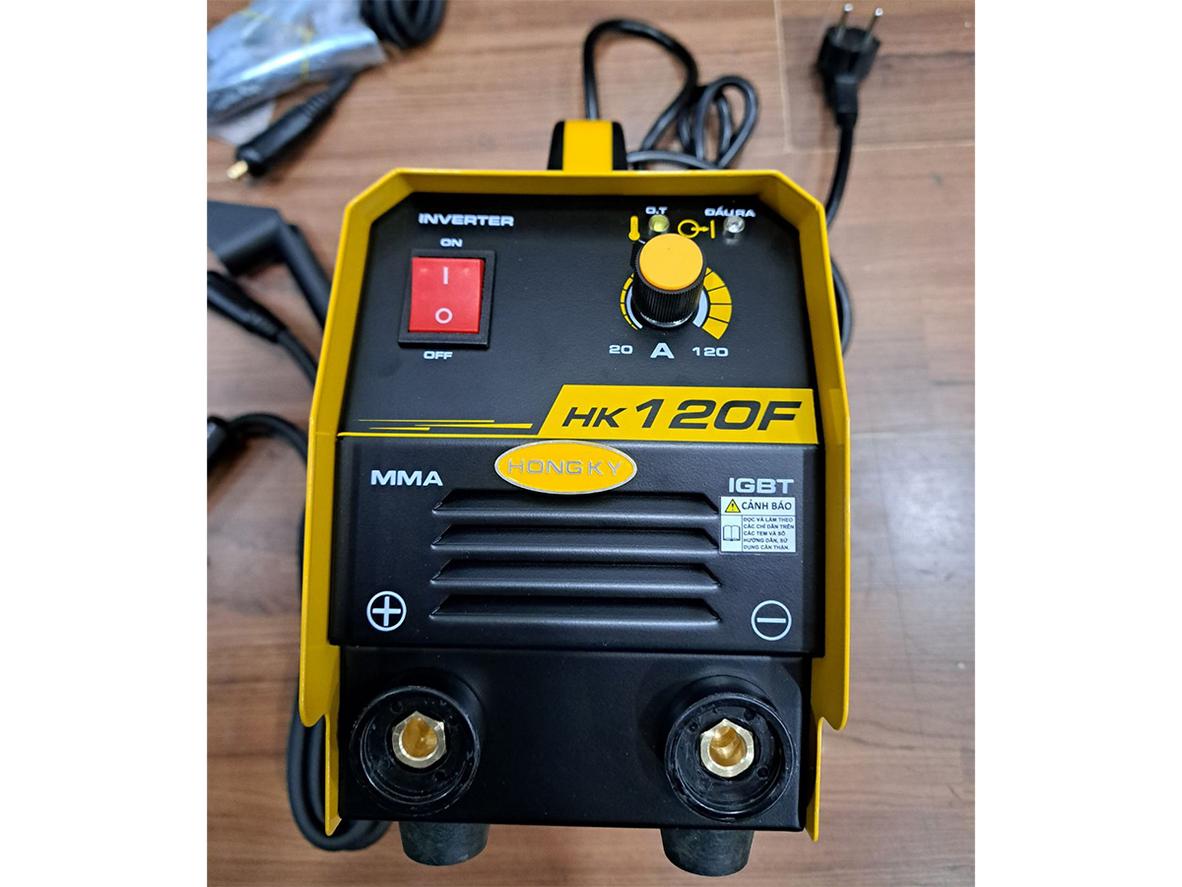 Dải dòng 20–120A hỗ trợ nhiều kiểu hàn dân dụng.