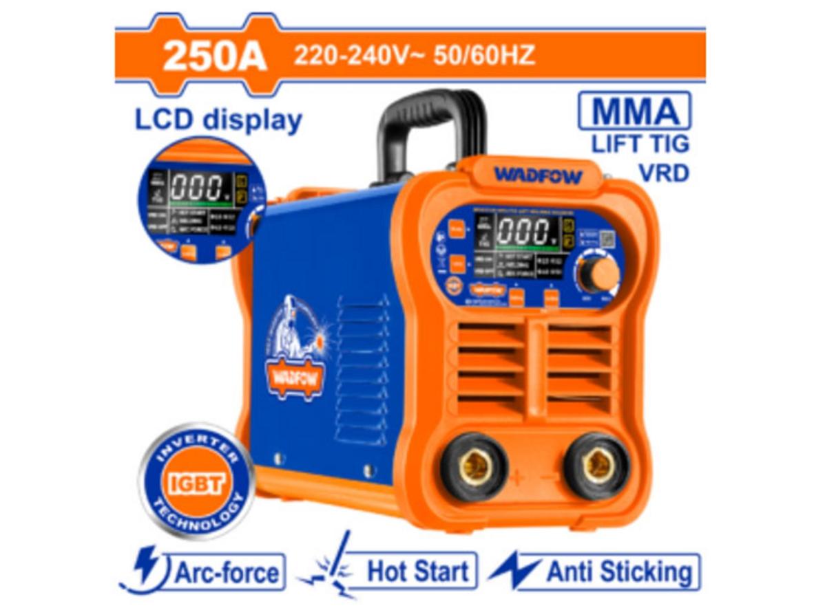 Máy hàn Inverter MMA/TIG Lift 250A Wadfow WWD32501 gọn, mạnh và dễ dùng.