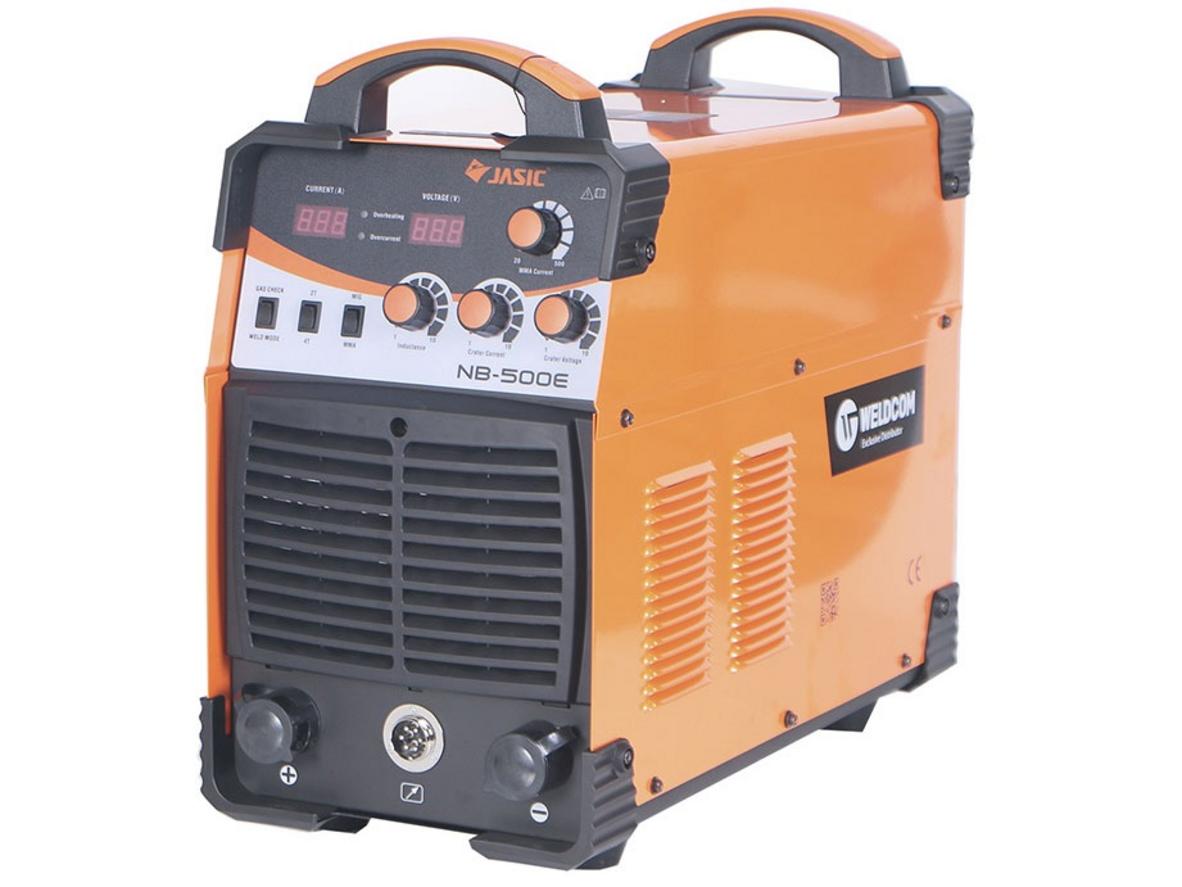 Máy hàn Jasic Mig NB-500E với đầu cấp dây rời WF-12 cho xưởng lớn.