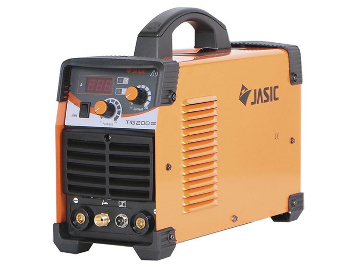 Máy hàn Jasic TIG 200 W223 2 chức năng TIG/que, phù hợp xưởng nhỏ và thợ cơ khí.