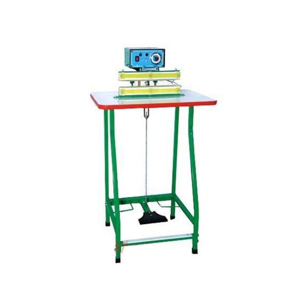 Máy hàn miệng túi dập chân M5-400 mm cho đường hàn chắc, thao tác rảnh tay.