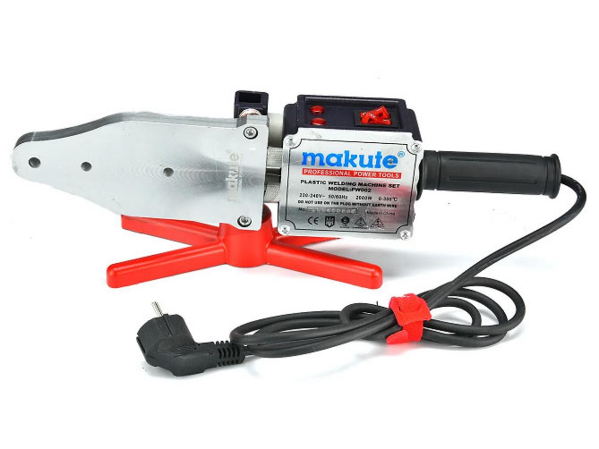 Makute PW003 gọn nhẹ, đi kèm đủ đầu hàn cho nhu cầu thi công dân dụng.