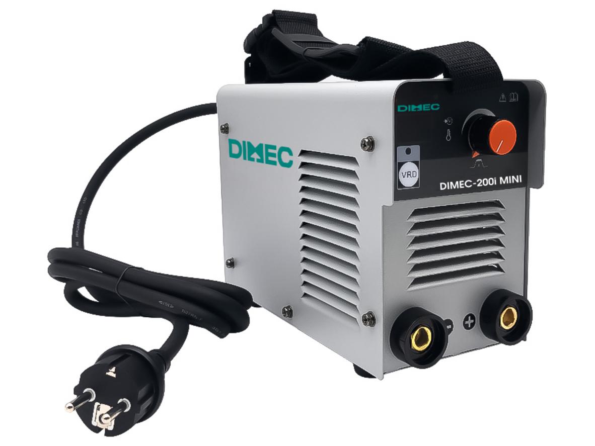 Máy hàn que Dimec 200i Mini nhỏ gọn, dễ mang theo, phù hợp hàn dân dụng và công trình nhỏ.