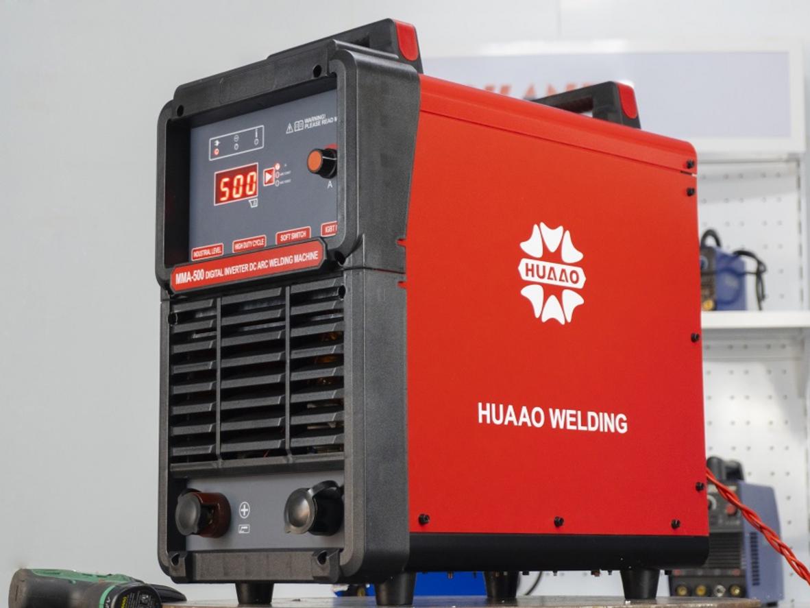 Máy hàn que Huaao MMA 500 IGBT cho nhu cầu hàn công nghiệp cường độ cao.
