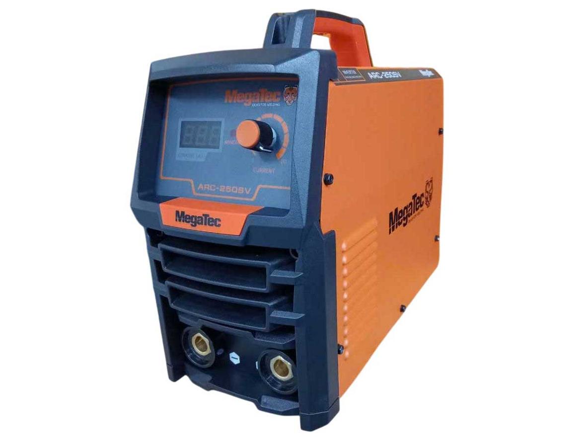 Máy hàn que Megatec ARC-250SV gọn nhẹ, phù hợp cho xưởng và công trình.