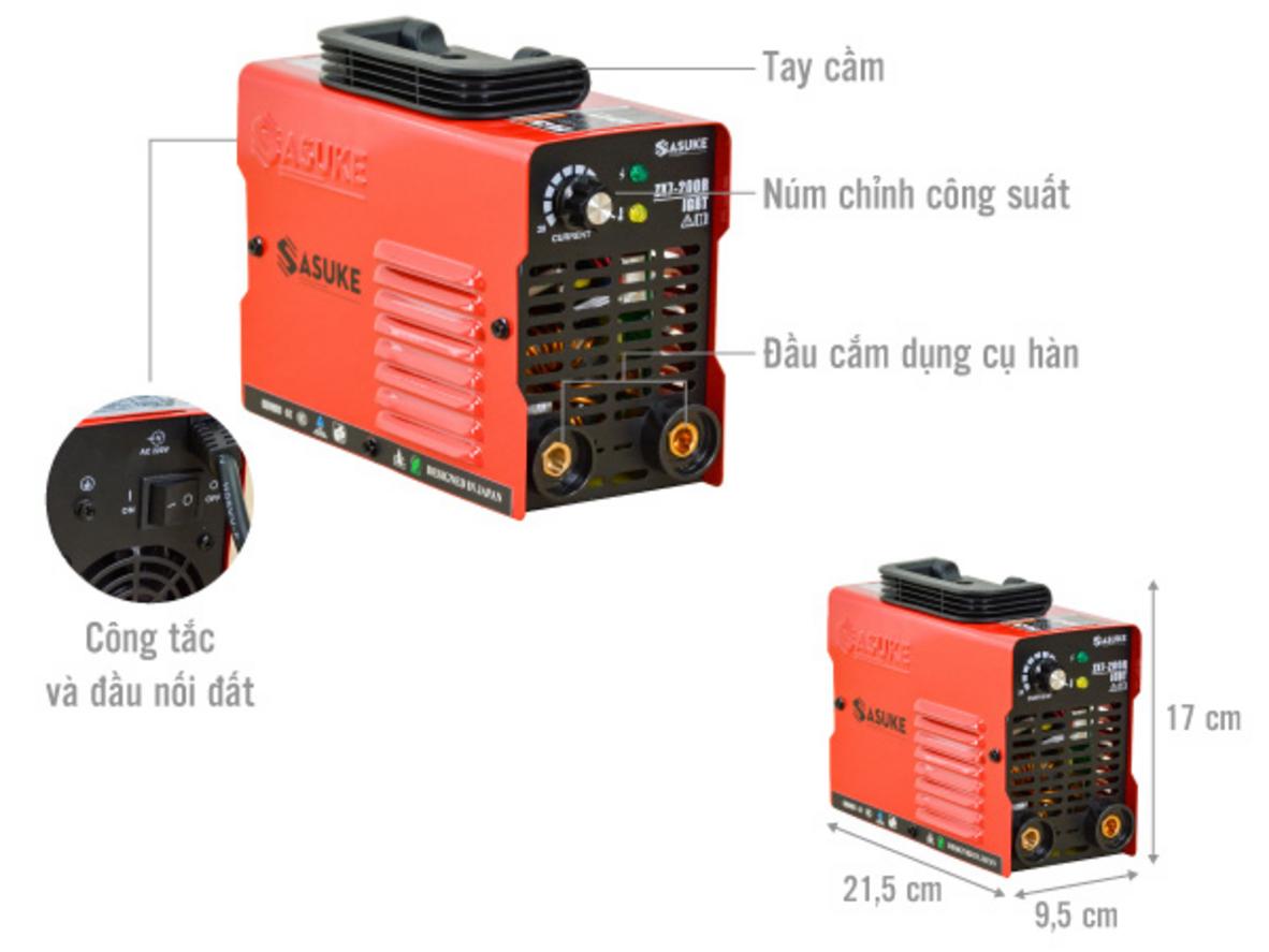 Sasuke ZX7-200R nổi bật ở công nghệ IGBT, khả năng vận hành êm và tính cơ động cao.