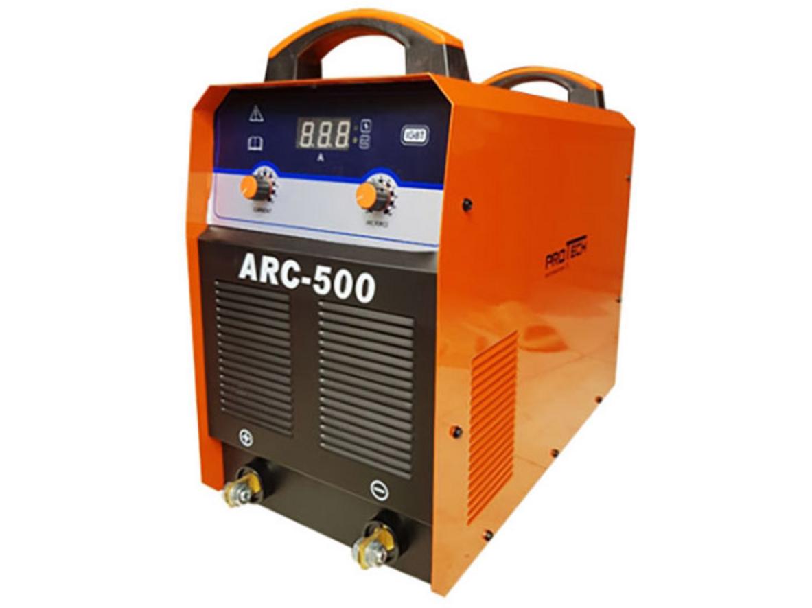 Máy hàn que Protech ARC500 nổi bật với công suất lớn và khả năng hàn que khỏe.