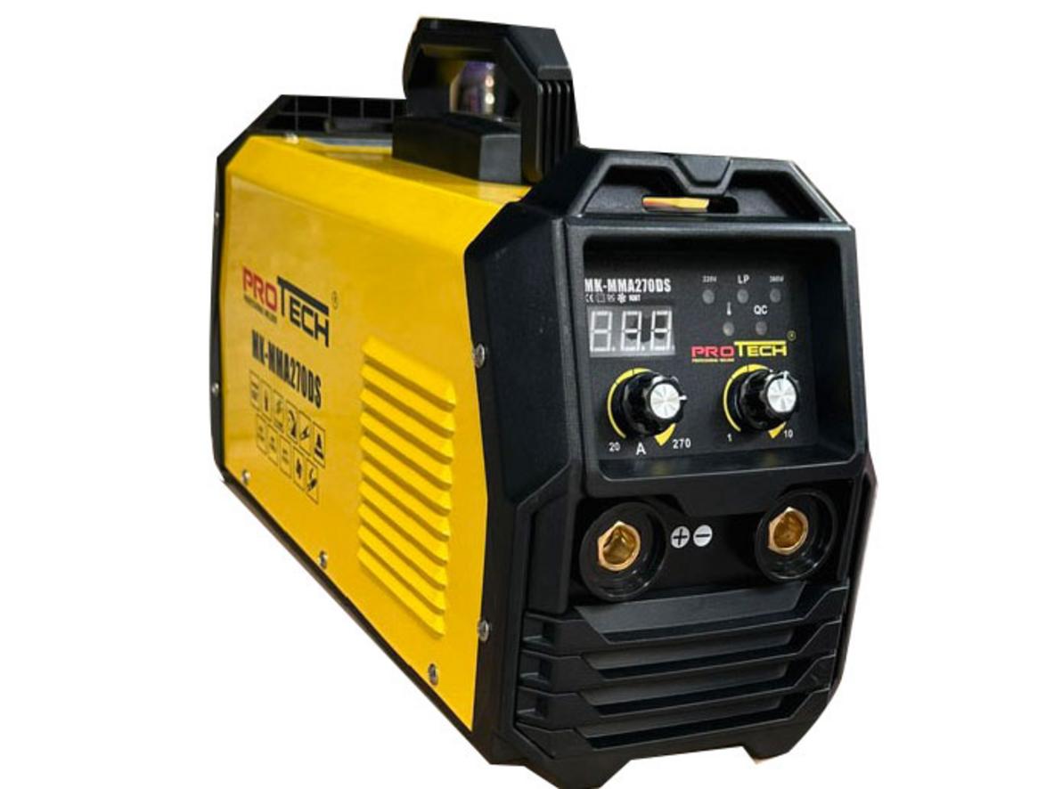 Máy hàn que Protech MK270DS cho nhu cầu hàn ổn định, tiết kiệm điện và chạy điện yếu tốt.
