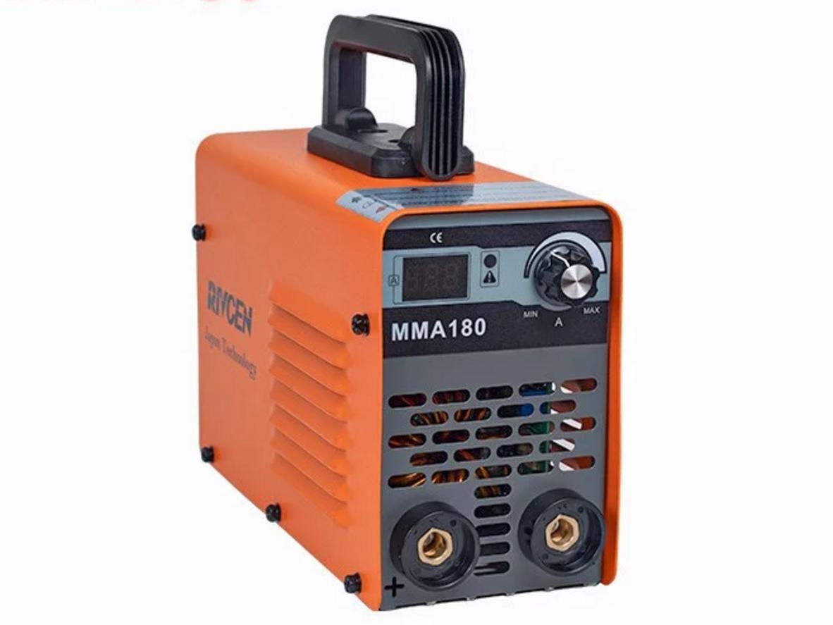 Máy hàn que Rivcen MMA180 nhỏ gọn, dễ mang theo, phù hợp hàn dân dụng.