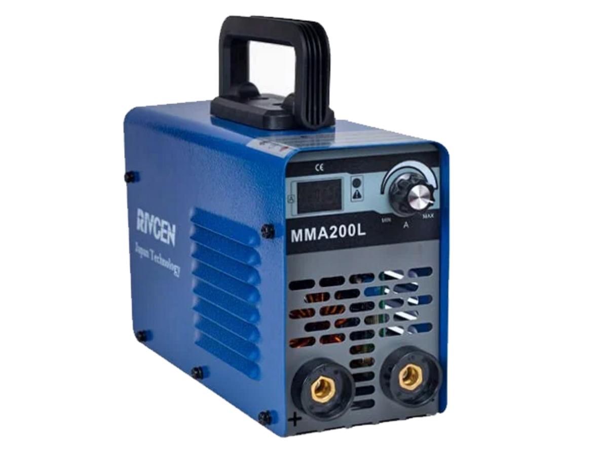 Máy hàn que Rivcen MMA200L gọn nhẹ, phù hợp hàn điện yếu và công việc di động.