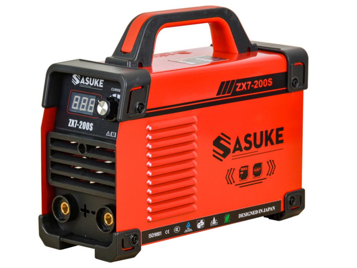 Máy hàn que Sasuke ZX7-200S nhỏ gọn, dễ mang theo, phù hợp hàn dân dụng và cơ khí nhỏ.