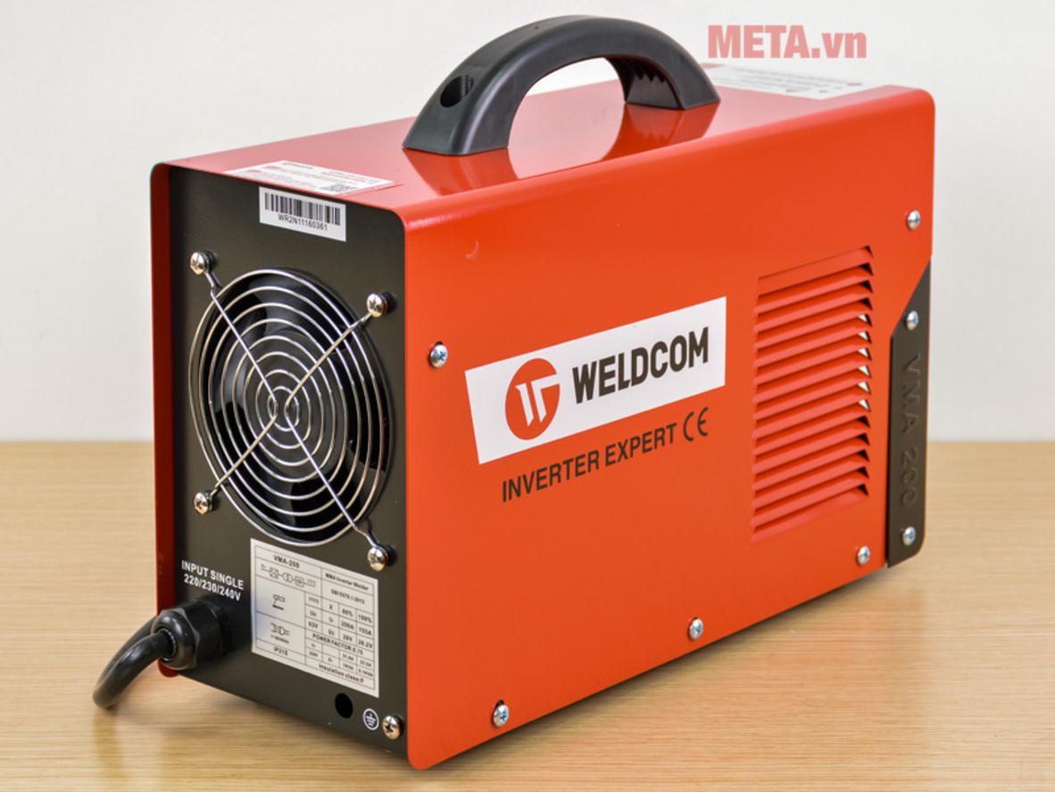 Weldcom VMA 200 có thiết kế xách tay gọn, dễ bố trí trong xưởng và công trình.