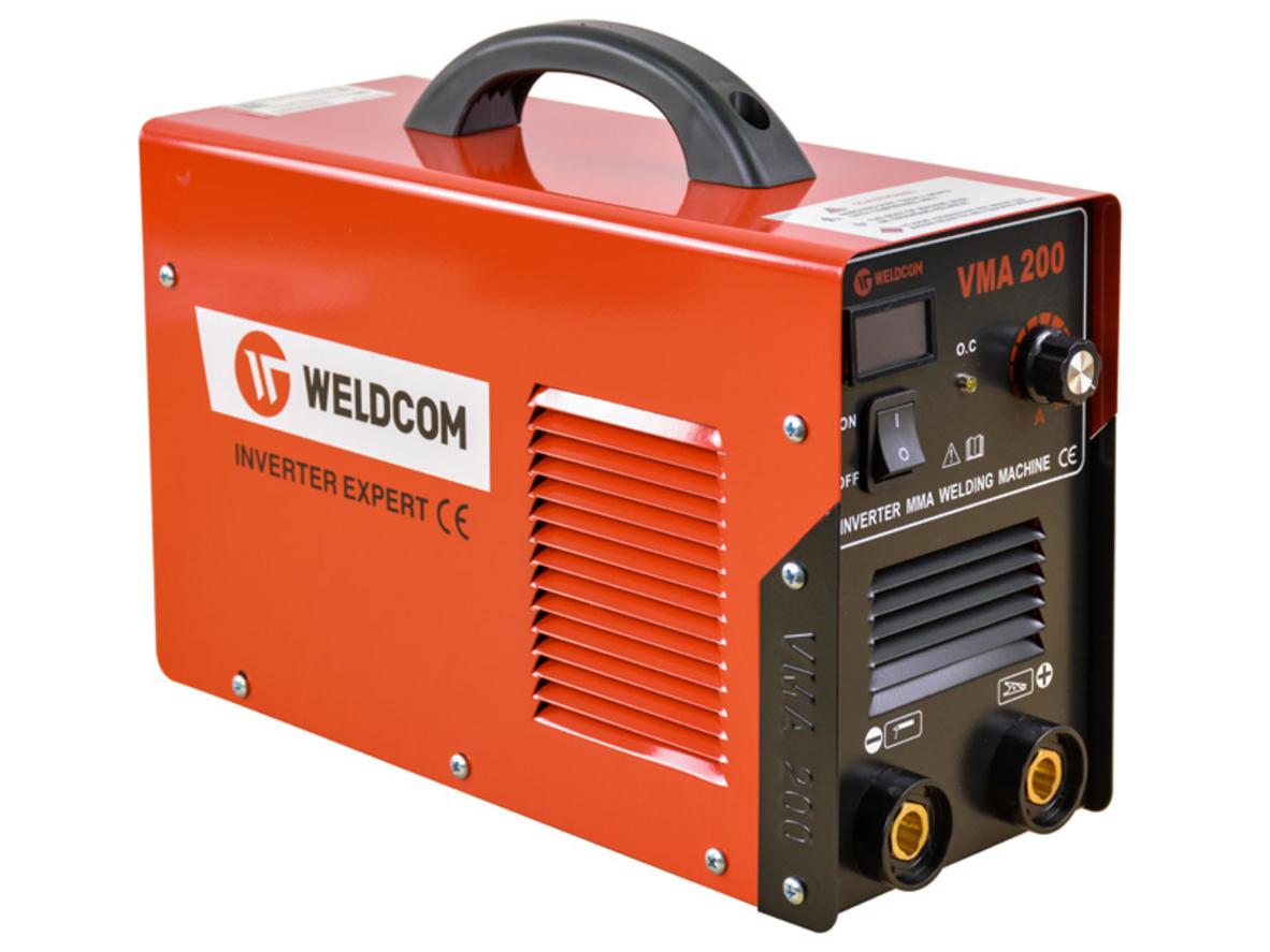 Máy hàn que Weldcom VMA 200 gọn nhẹ, dễ di chuyển, phù hợp gia đình và xưởng nhỏ.