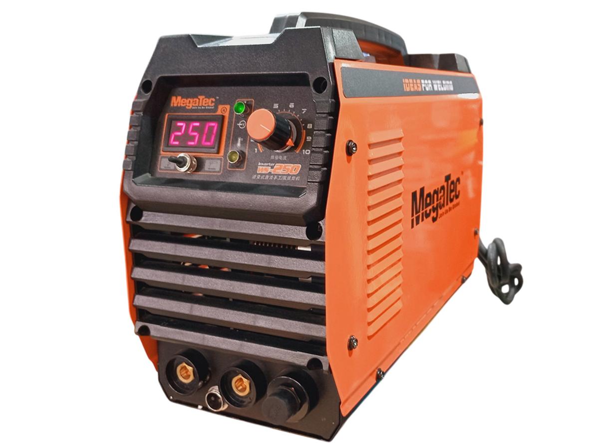 Máy hàn tig 2 chức năng Megatec WS-250 hỗ trợ TIG và hàn que trên điện 220V.