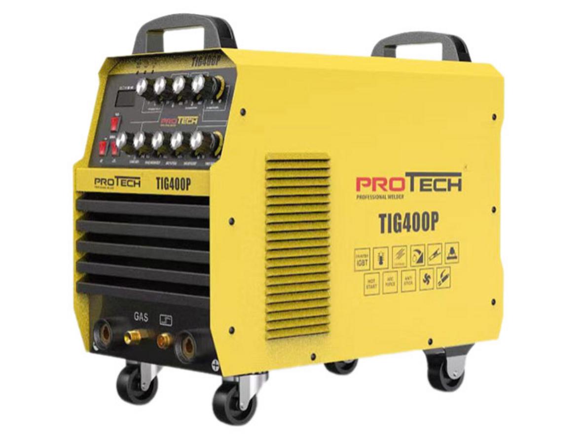 Máy hàn TIG xung 400A Protech MK-TIG400P cho xưởng cơ khí và công nghiệp tải nặng.