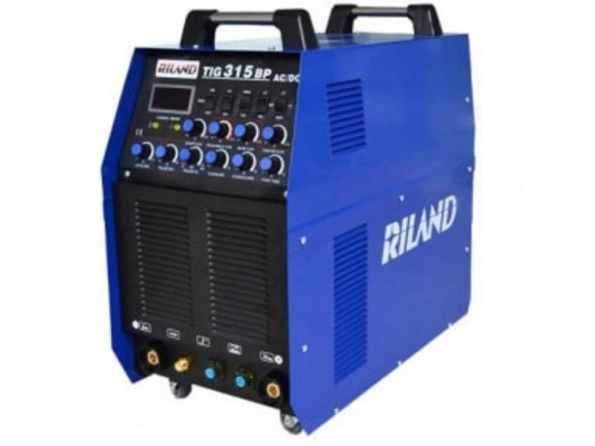 Máy hàn Tig xung Riland TIG 315P AC/DC cho xưởng cơ khí, hàn nhôm và inox ổn định.