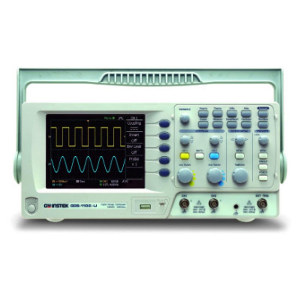 GW Instek GDS-1072-U: máy hiện sóng số 70MHz, 2 kênh cho đo kiểm thực tế.