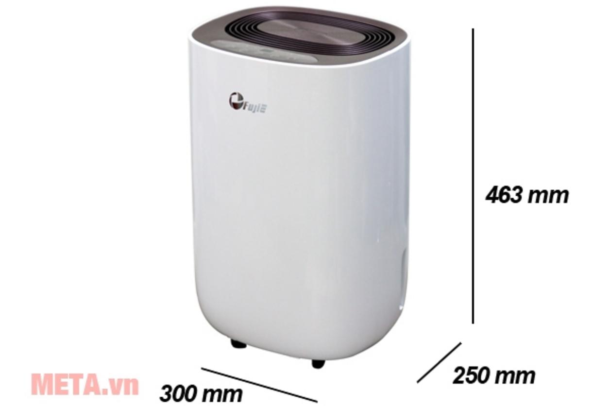 Máy hút ẩm dân dụng FujiE HM-912EC-N phù hợp phòng 10–20 m², vận hành êm 36–40dB.