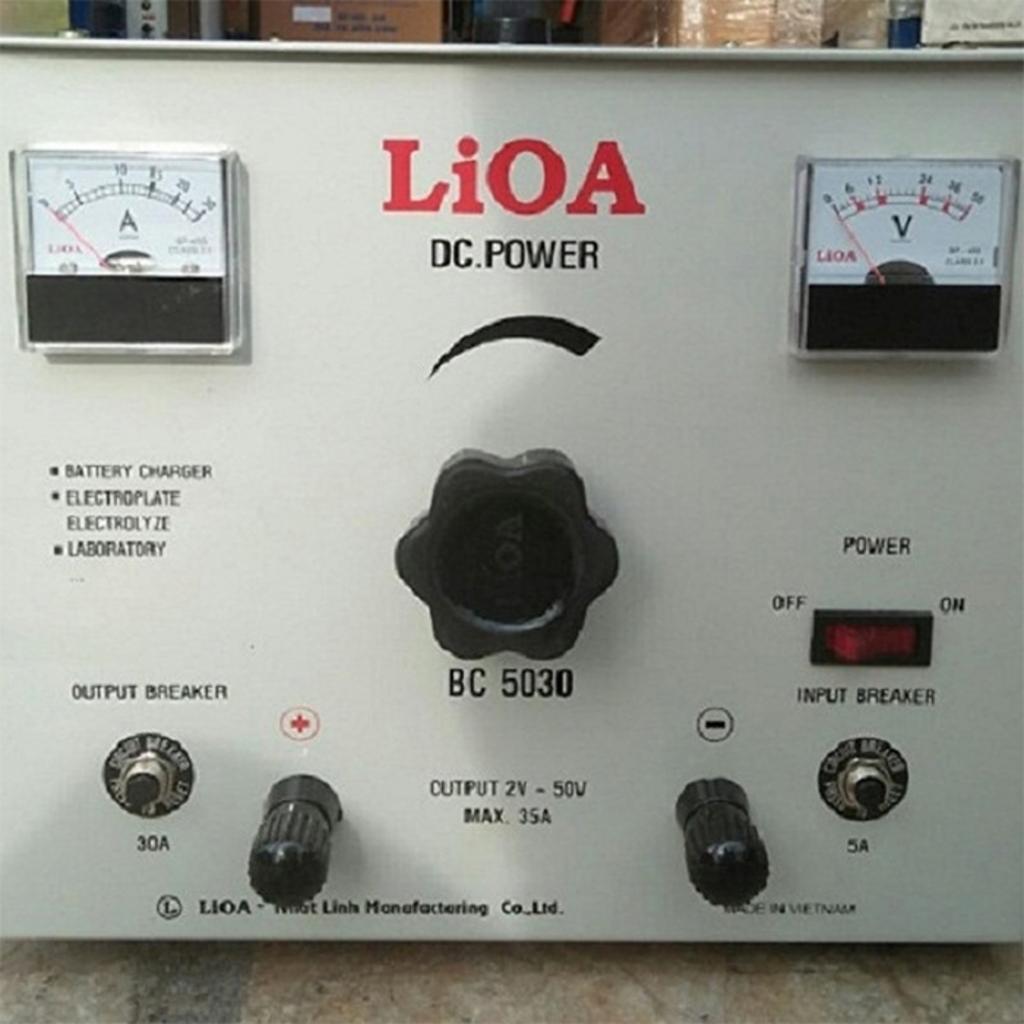 Tổng quan Máy nạp ắc quy Lioa BC5030 (0 - 50V, 30A)