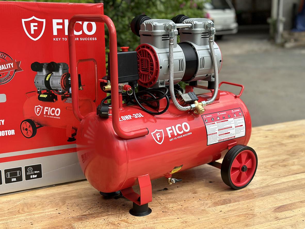 Tổng quan Máy nén khí không dầu Fico FC-1035 (2HP - 35 lít)