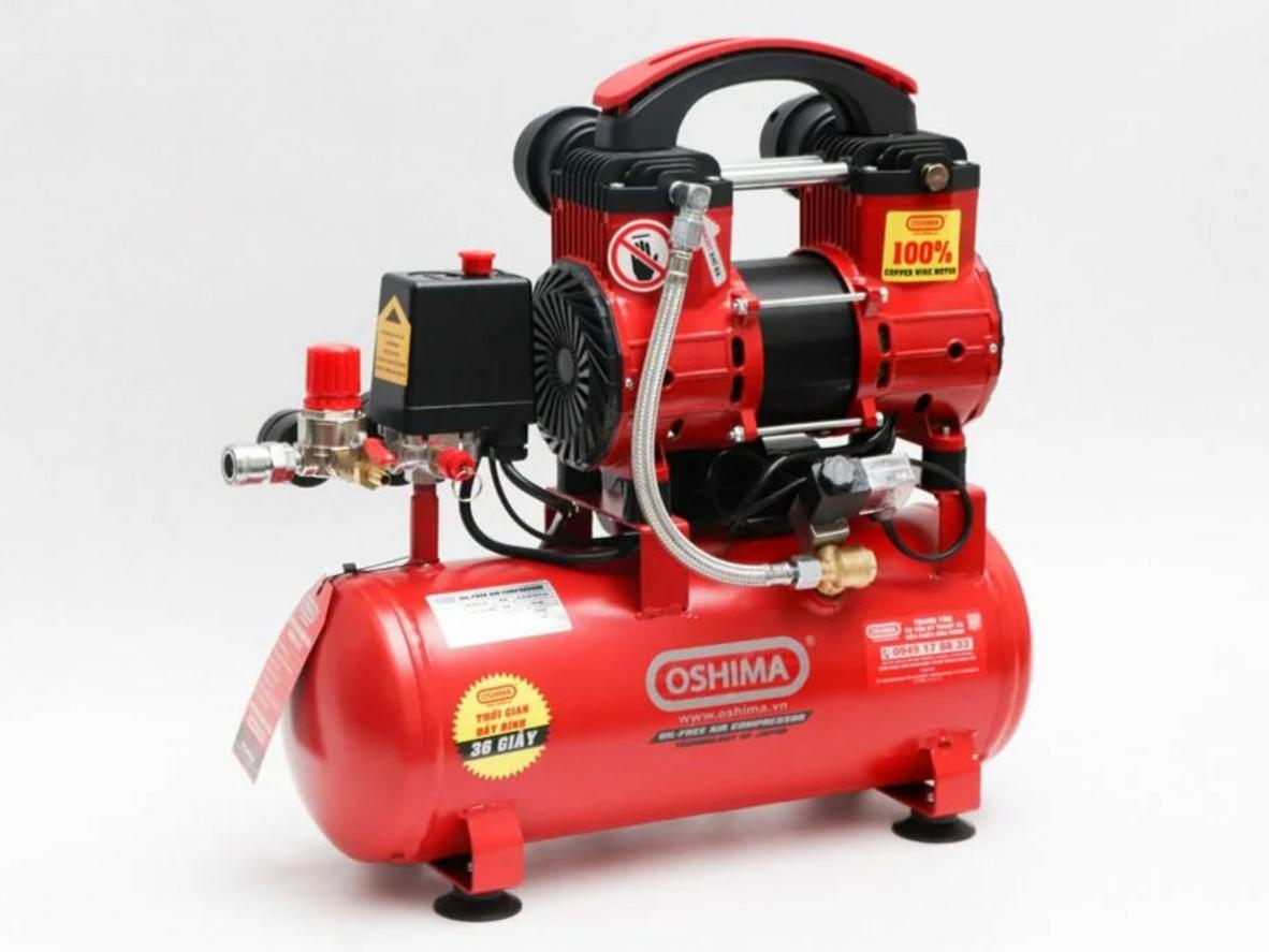 Tổng quan Máy nén khí không dầu Oshima 12-1.5 (1.5HP - 12L)