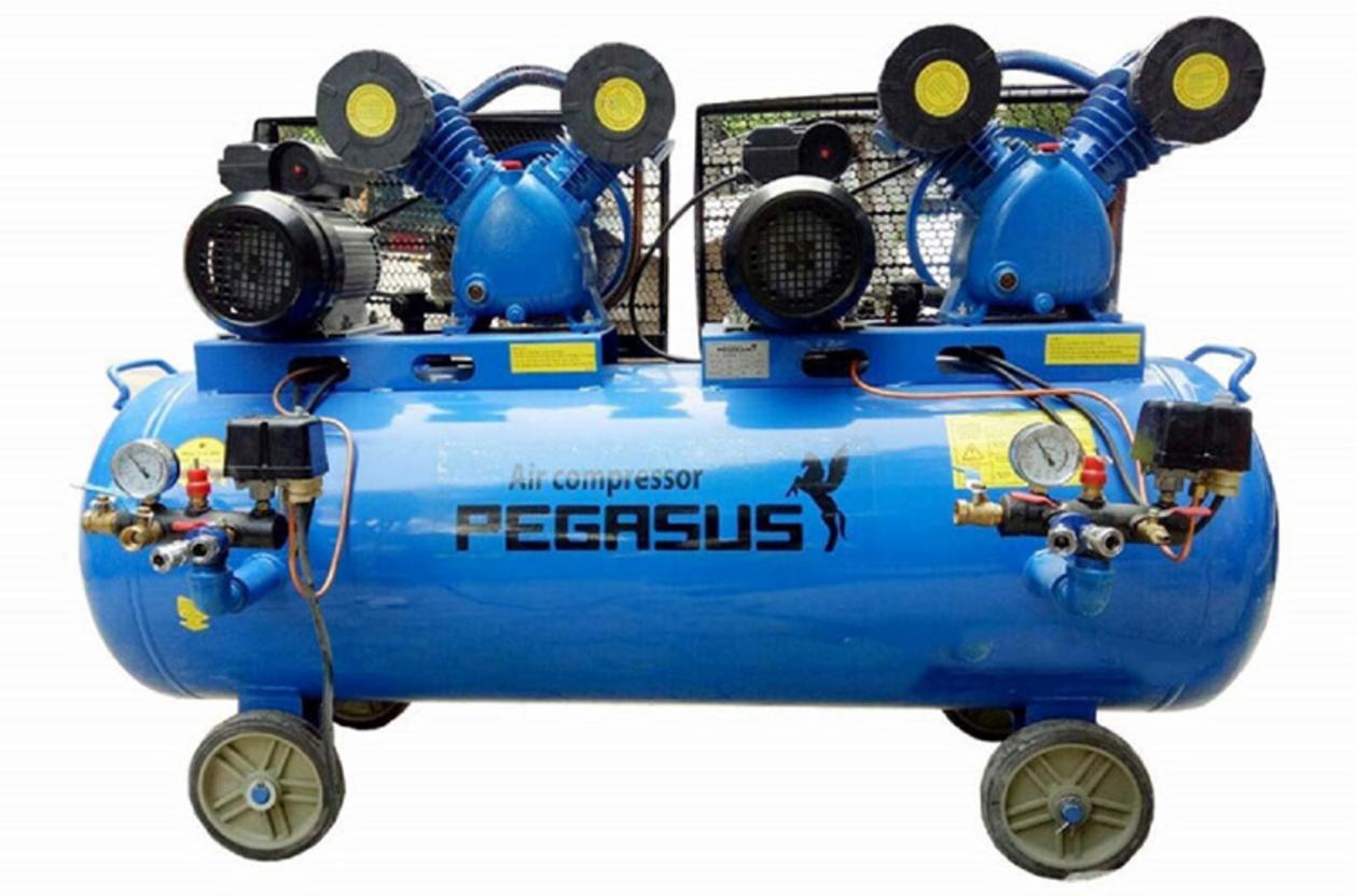 Tổng quan Máy nén khí Pegasus TM-V 0.25/12.5 (3HPx2, 230 lít)
