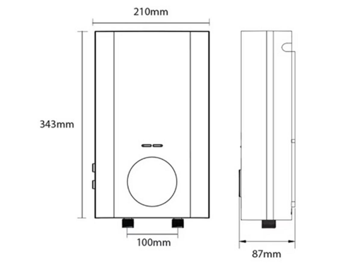 Các lợi ích chính của Vitowell Easy C1 45-V: nóng nhanh, an toàn, lắp gọn.