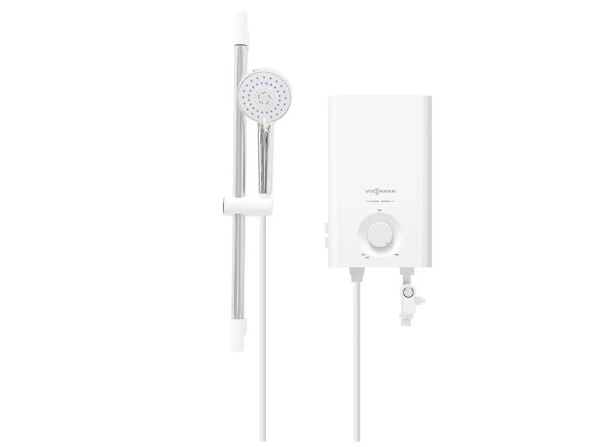 Vitowell Easy Classic C1 45P-V có bơm trợ lực, thiết kế gọn và hiện đại cho phòng tắm gia đình.