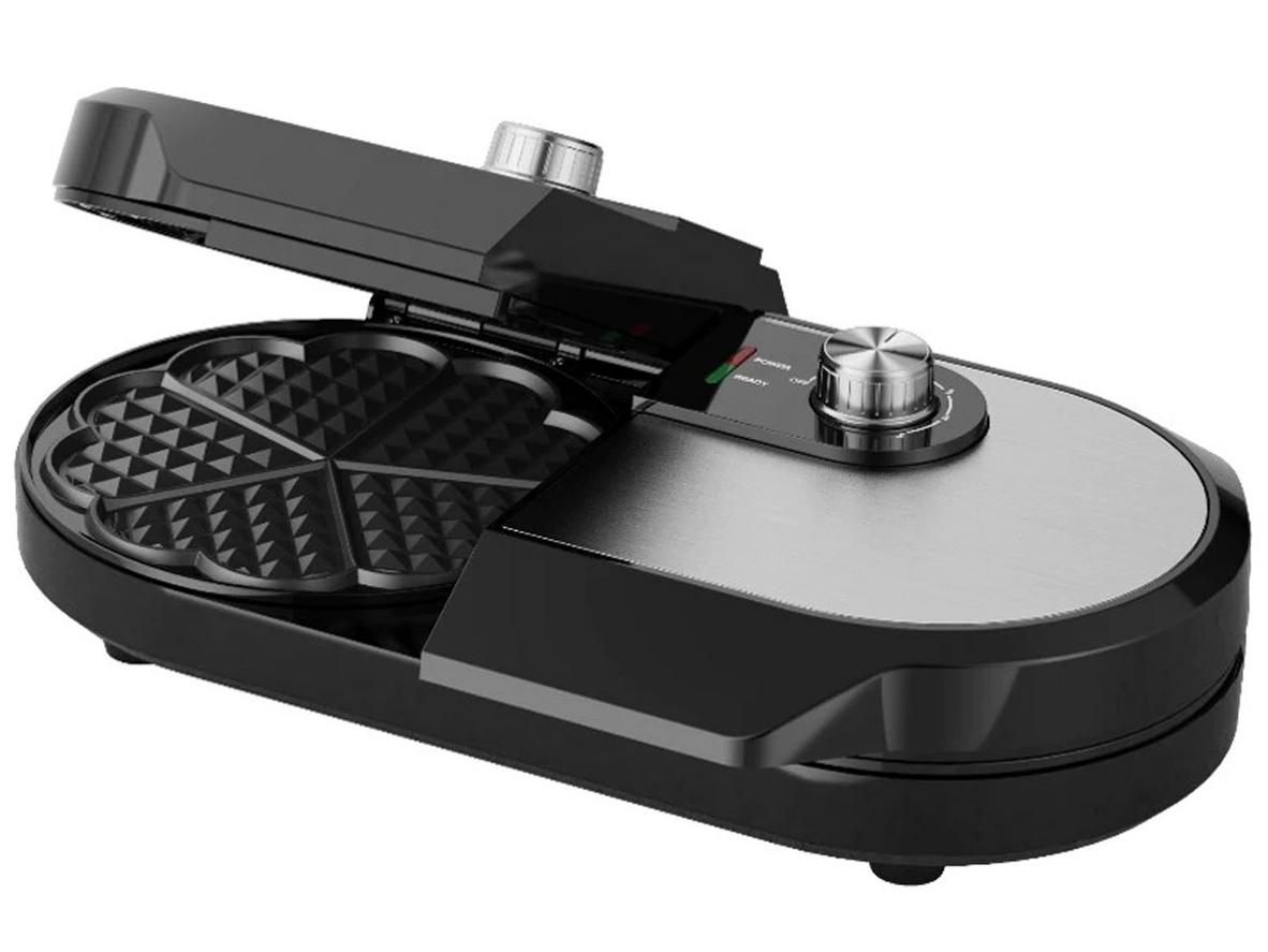 Khuôn đôi giúp nướng cùng lúc 2 bánh waffle.