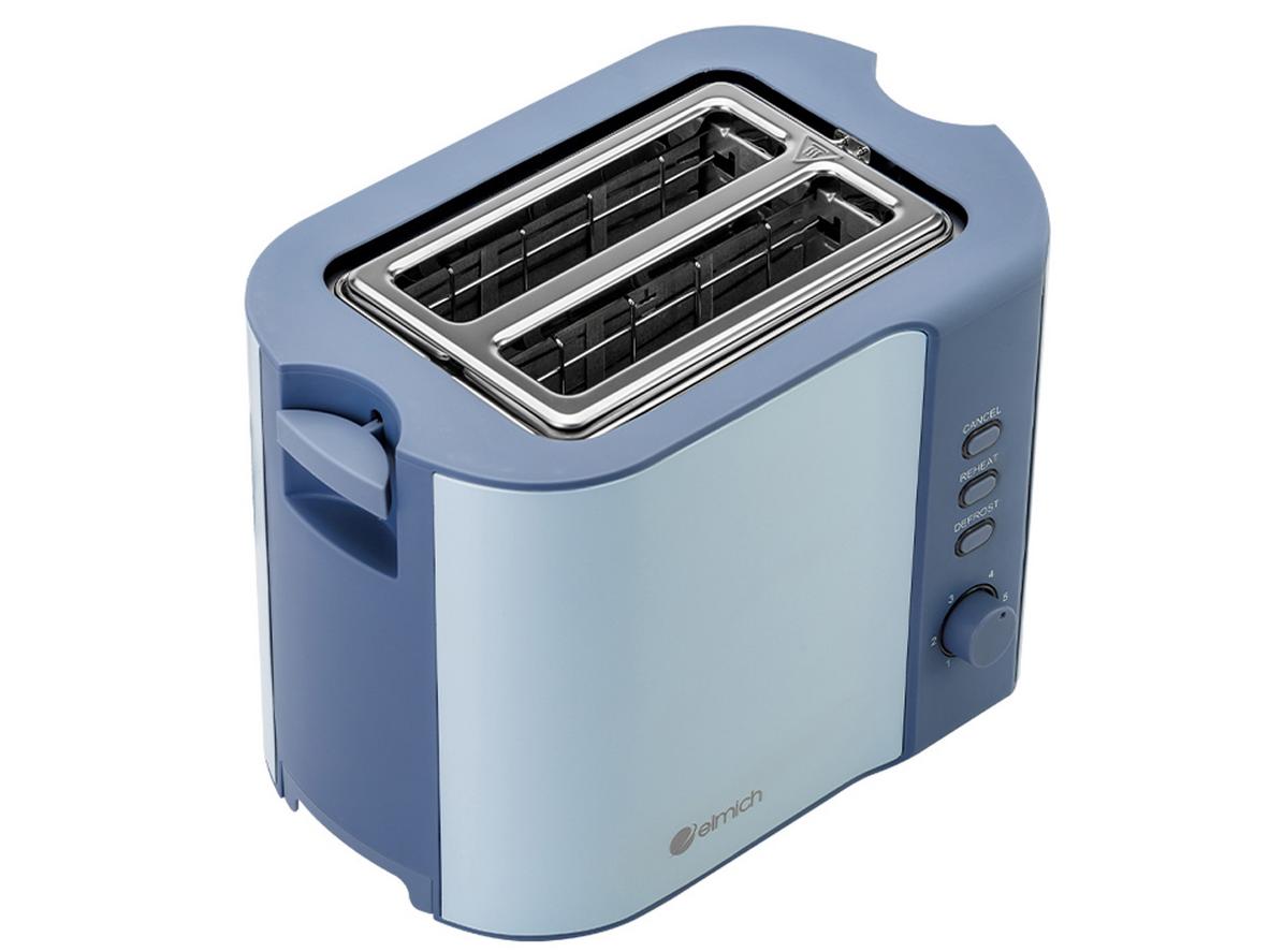 Máy nướng bánh mỳ Elmich TTE-8580 nhỏ gọn, dễ dùng cho bữa sáng nhanh gọn.