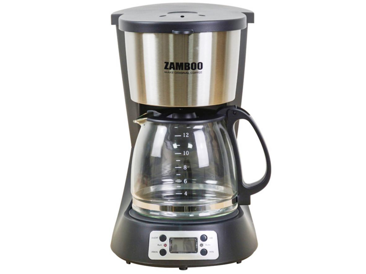 Máy pha cà phê Drip Zamboo ZB-55CFD nhỏ gọn, phù hợp pha nhiều tách trong một lần.