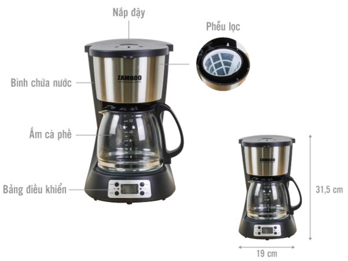 Những tính năng thực dụng giúp ZB-55CFD phù hợp cho nhu cầu pha nhiều tách.
