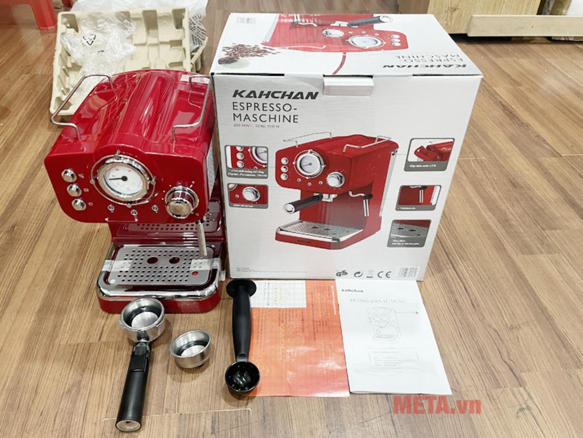 Máy pha cà phê Kahchan EP9139 bán tự động cho gia đình, văn phòng và quán nhỏ.