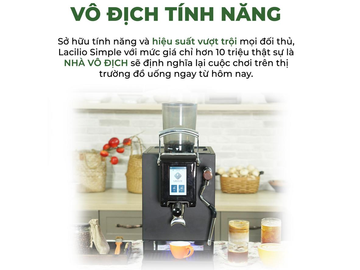 Công nghệ tự động giúp LS200 pha espresso đều vị và dễ vận hành.