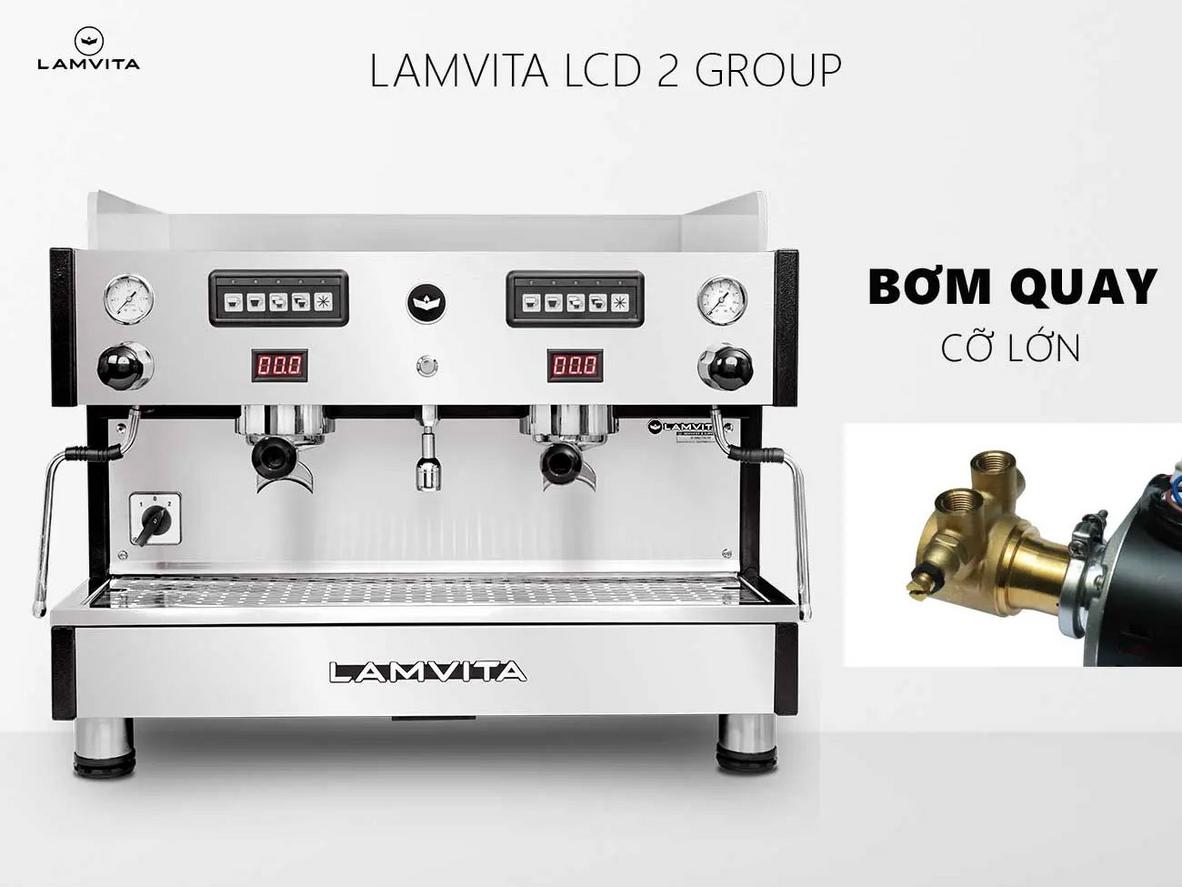 Lamvita LCD 2 GR phù hợp quán cần tốc độ phục vụ cao và chất lượng chiết xuất đồng đều.