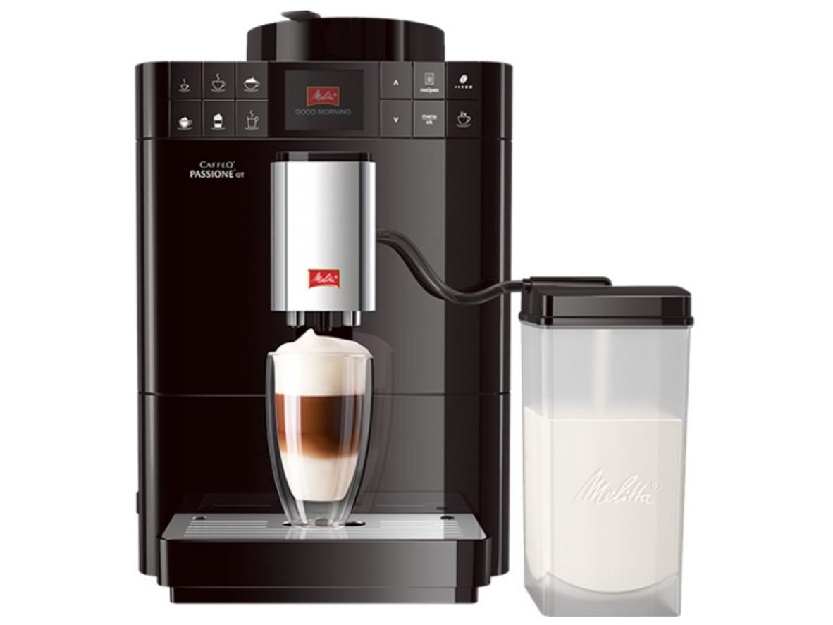 Melitta Caffeo Passione OT nhỏ gọn, phù hợp gia đình và văn phòng nhỏ.