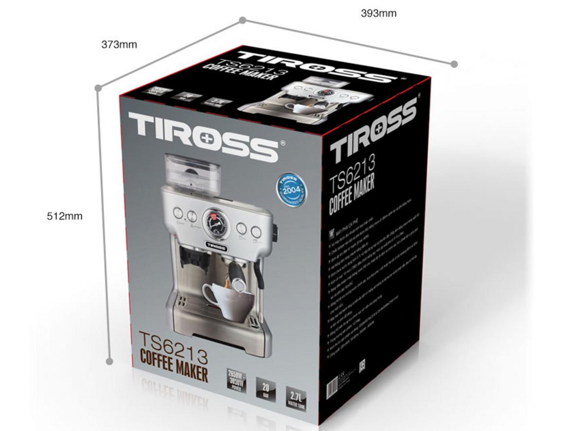 Thông số mạnh giúp Tiross TS6213 pha ổn định nhiều ly liên tục.