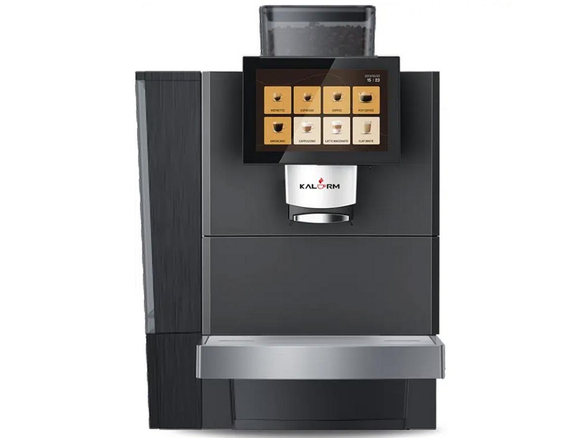 Máy pha cà phê tự động Kalerm E60L phù hợp quầy pha chế, văn phòng và mô hình self-service cần tốc độ ổn định.
