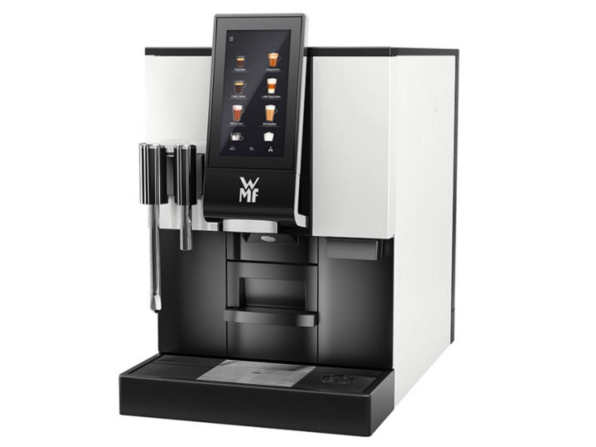 Máy pha cà phê tự động WMF 1100S (2 hộc cafe) phù hợp cho quán cần tốc độ và menu đa dạng.