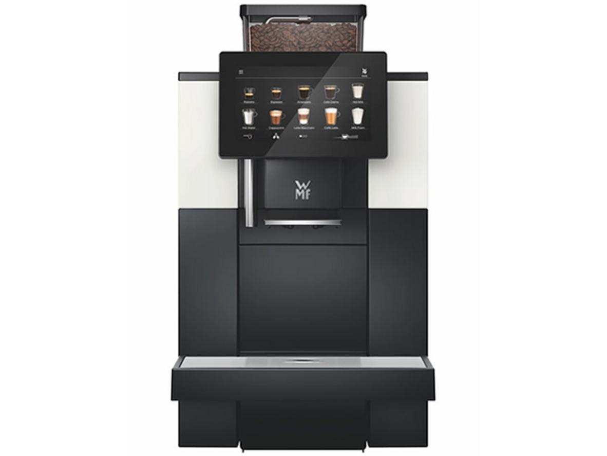 Máy pha cà phê tự động WMF 950S nhỏ gọn cho không gian hạn chế nhưng vẫn chuyên nghiệp.