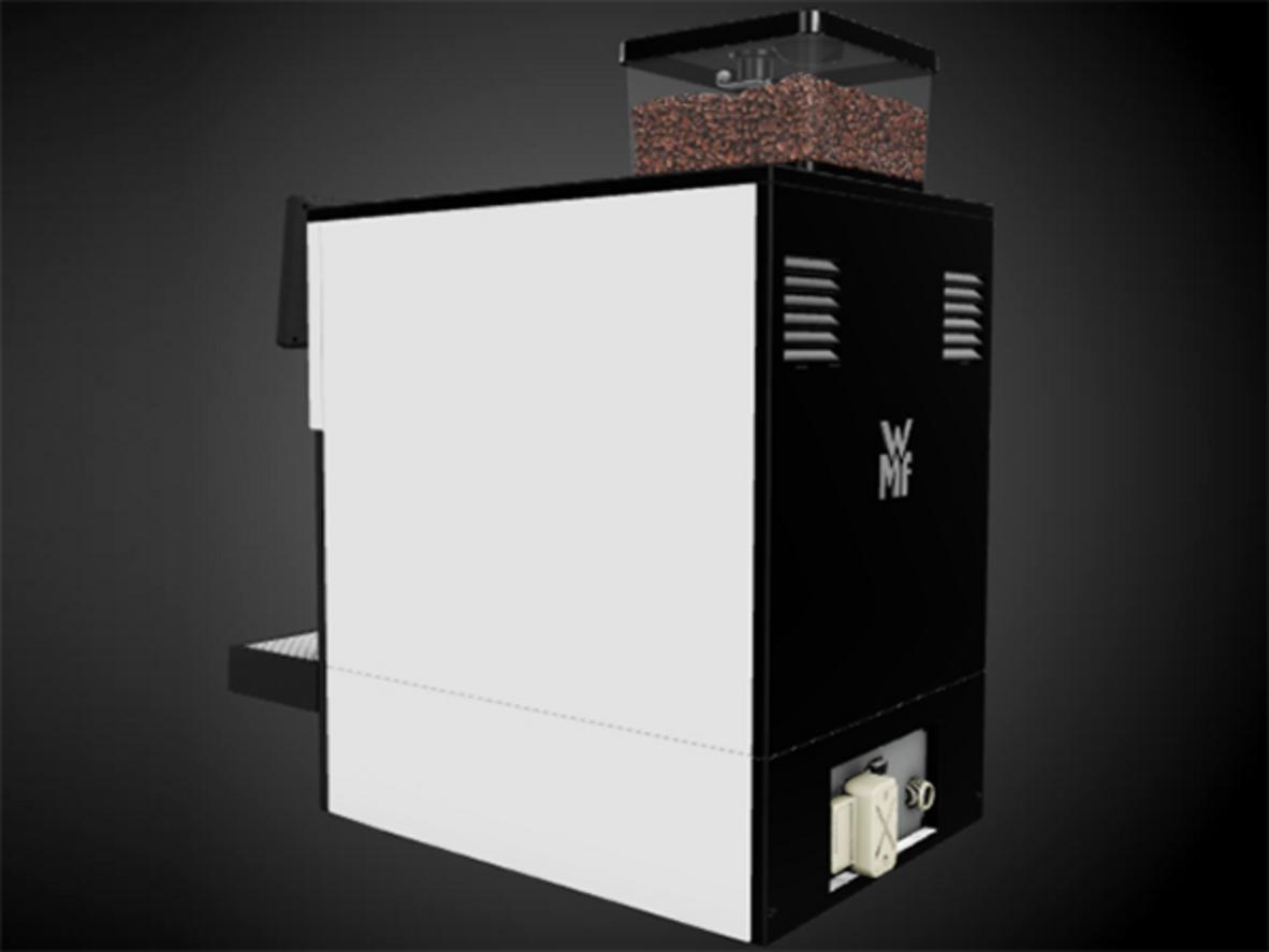 Máy pha cà phê tự động WMF 950S nhỏ gọn cho không gian hạn chế nhưng vẫn chuyên nghiệp.