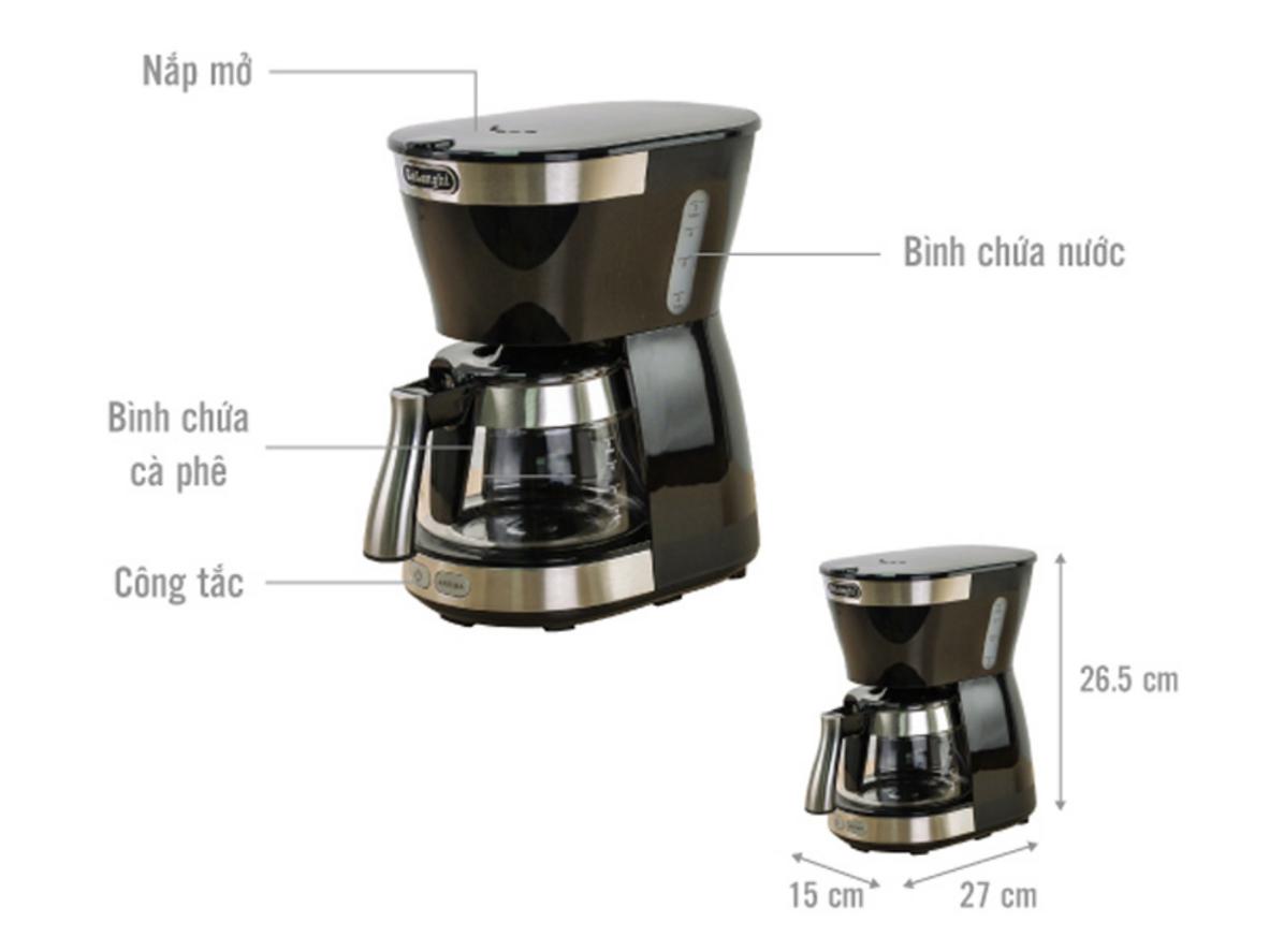 Dung tích 0.65 lít đáp ứng khoảng 5 tách, hợp nhu cầu dùng ít người.