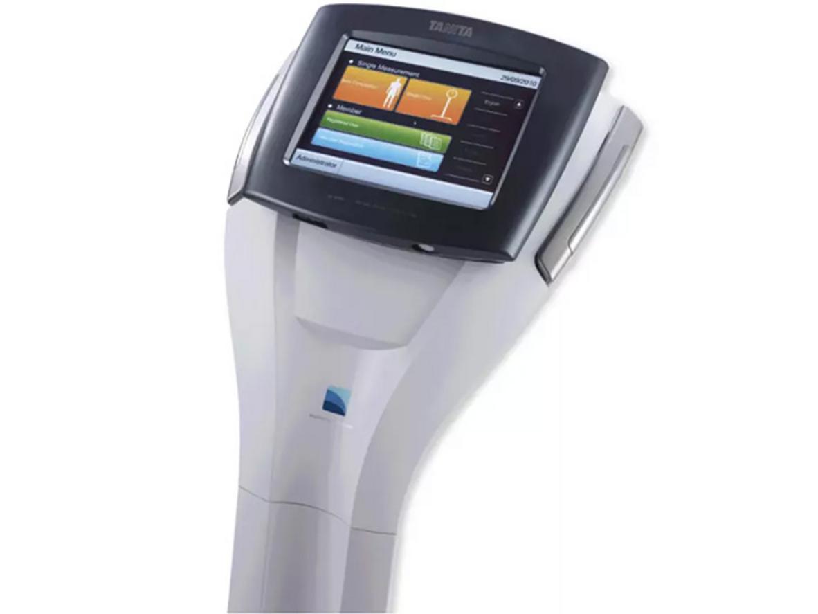 Màn hình báo cáo phân tích sâu của Tanita MC-980MA.